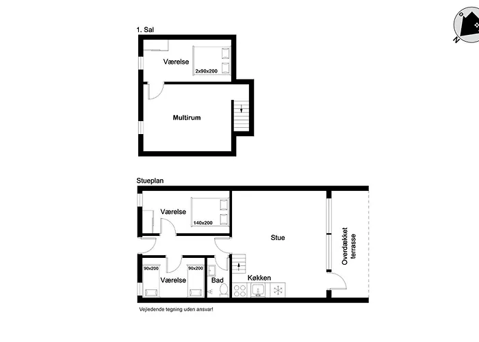 Centrally Located In Sondervig, Renovated In 2025 *